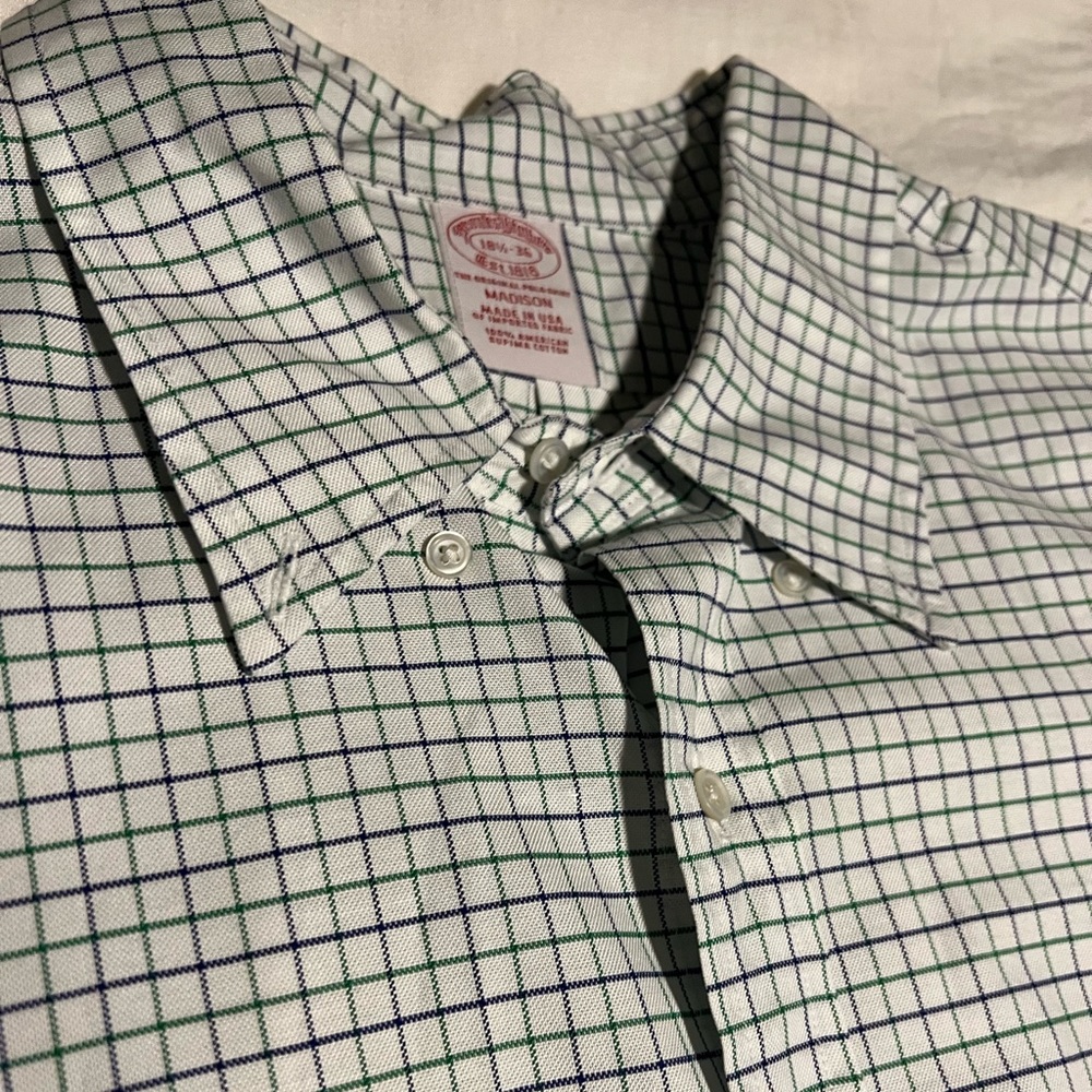 Brooks Brothers Madison Button Down, 18 1/2 - 36, MADE IN USA!